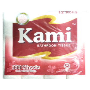 Kami Bathroom Tissue 2Ply 300 Sheets 12Pcs