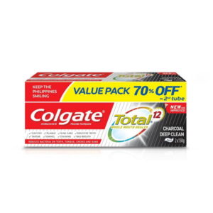 Colgate Toothpaste Total Charcoal Twin Pack 150G