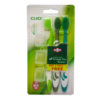 Cleene Clio Toothbrush Refresh Greentea 2 Plus 1