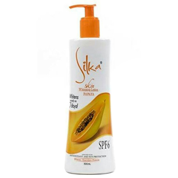 Silka Skin Whitening Lotion Papaya (Pump) Spf6 500Ml