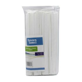 Savers Select Bending Straw White 50Pcs