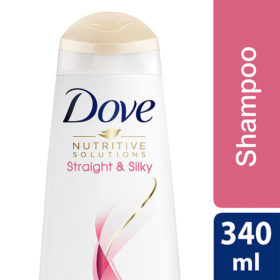 Dove Shampoo Straight And Silky 340Ml