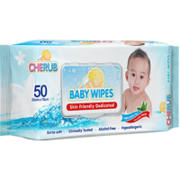 Cherub Baby Wipes 50Pcs