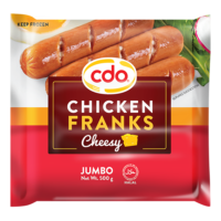 Cdo Cheesy Chicken Franks Jumbo 500G