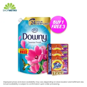 Buy 1 Downy Sunrise Fresh Refill 1.6L Free Tide Prem Clean Powder Perfume Fantasy 74g