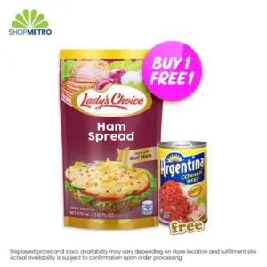 Buy 1 Lady's Choice Sweet Style Ham Doypack 470ml Free Argentina Corned Beef 150g