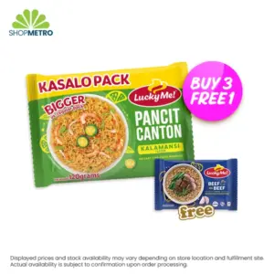 Buy 3pcs Lucky Me! Pancit Canton Kalamansi Kasalo Pack 120g Free Lucky Me! Instant Mami Beef 55g