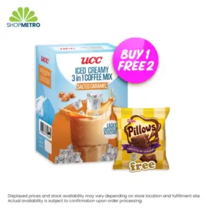 Buy 1 Ucc 3N1 Iced Creamy Salted Caramel 250g  Free 2 Oishi Pillows Choco Crackers 38g