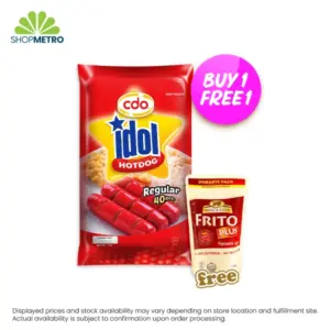 Buy 1 Cdo Idol Hotdg Regular 1kg Free Frito Plus Vegetable Oil 175ml
