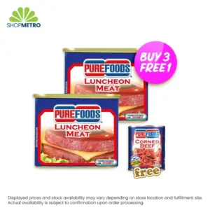Buy 3 Purefoods Lucheon Meat 340g Free Purefoods Corned Beef 210g