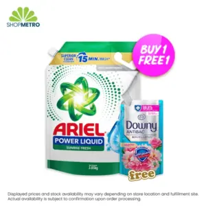 Buy 1 Ariel Liquid Sunrise Fresh 3.85kg Refill Free Downy Antibac Refill 690ml
