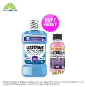 Buy 1 Listerine Total Care Cavity Protect 500ml Free Listerine Total Care Zero 100ml