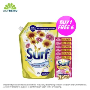 Buy 1 Surf Liquid Sun Fresh 2.5L Free 6 Surf Fabcon Blossom Fresh Sachet 28ml