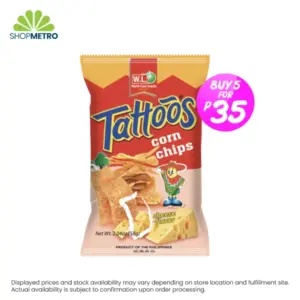 Buy 5 Tattoos Corn Chips Cheese 58g