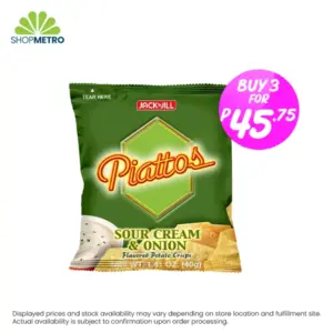Buy 3 Piattos Sour Cream Onion 40g