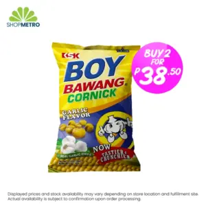 Buy 2 Boy Bawang Cornick Garlic 90g