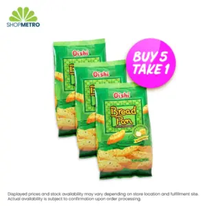 Buy 5 Oishi Bread Pan Cheese And Onion Flavor 42g