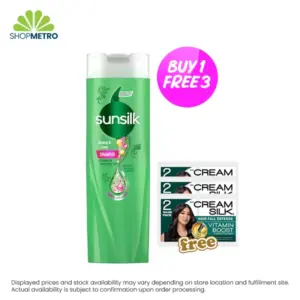 Buy 1 Sunsilk Shampoo Strong & Long 180ml Free Cream Silk Ro Ultreborn Hairfall 22ml