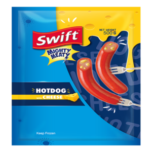 Swift Migthy Meaty Hotdog with Cheese 500g