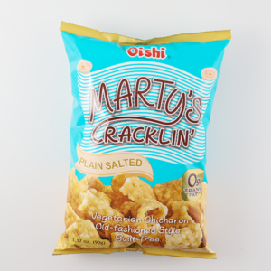 Oishi Marty's Cracklin' Plain Salted 90g