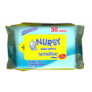Nursy Baby Wipes (30 Wipes) Unscented