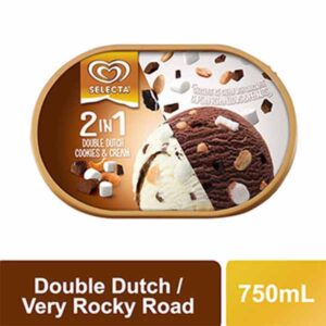Selecta Ice Cream Double Supreme Double Dutch 750ml