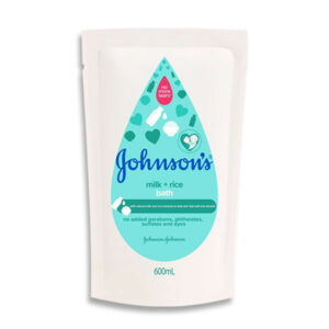 Johnson's Baby Bath Milk+Rice Refill 600ml