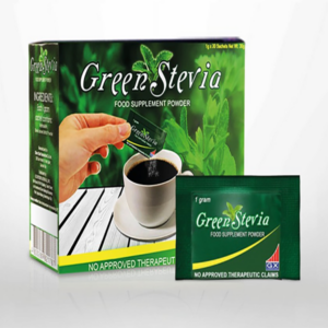 Green Stevia Powdered Extract Sugar Substitute Box of 30pcs