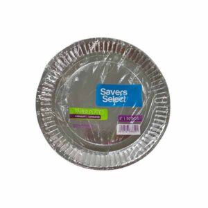 Savers Select 9" Aluminum Paper Plate Laminated 50pcs