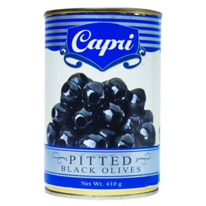 Capri Black Olives Pitted 410g