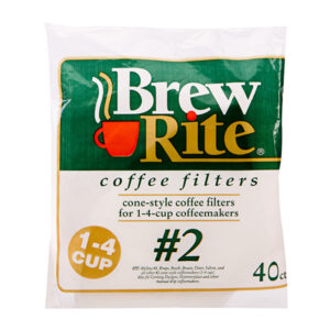 Brew Rite 40-401 Coffee Filter-#2 Cone
