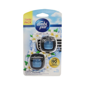 Ambi Pur Car Clip Sky Breeze 2 x 2.2ml
