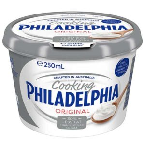 Philadelphia Cream Cheese for Cooking 30% Less Fat 250g