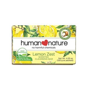 Human Nature Lemon Zest Scented Cleansing Bar 120g