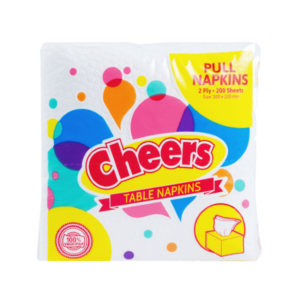 Cheers Table Napkin Refill 2Ply 200Pulls