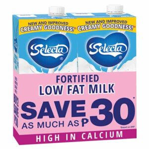 Selecta Low Fat Milk 1L