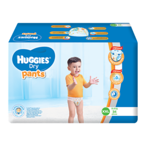 Huggies Dry Pants Baby Diaper Jumbo XXL 34pcs