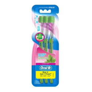 Oral B Ultra Thin Green Tea Soft Toothbrush 3pcs
