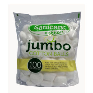 Sanicare Jumbo Cotton Balls 100s