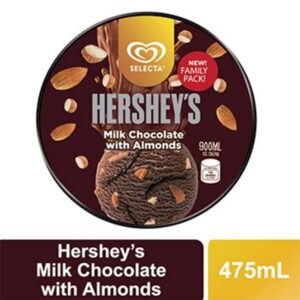 Selecta Ice Cream Hershey's Milk Almonds 475ml