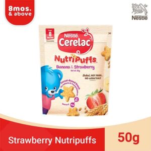 Nestle Cerelac Nutri Puffs Banana & Strawberry 50g