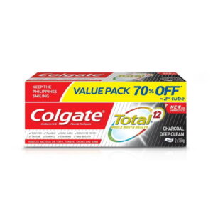 Colgate Toothpaste Total Charcoal Twin Pack 150g