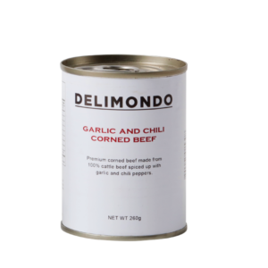 Delimondo Garlic and Chili Corned Beef 260g