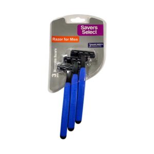 Savers Select Trible Blade Fix Head Disposable Razor For Men Pack 3pcs