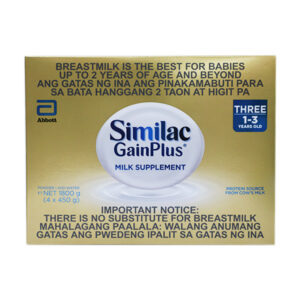 Abbott Similac Gain Plus Milk Supplement 1-3 Years Old 1800g