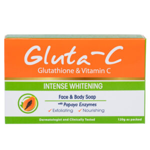 Gluta-C Glutathione & Vitamin C Intense Whitening Face & Body Soap with Papaya Enzymes 120g