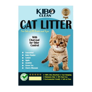 Kibo Lemon Clean Clumping Charcoal Cat Litter 5l