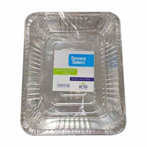 Savers Select Aluminum Trays Rectangular G3678 (36x28x7.8cm) 2pcs
