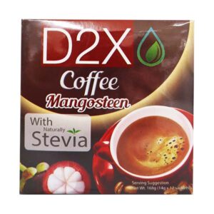 D2X Coffee Mangosteen With Naturally Stevia 14g