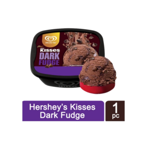 Selecta Hershey's Kisses Dark Fudge Ice Cream 1.3L